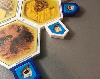 Magnetic Port Base - Board Game Upgrade Kit for games like Settlers
