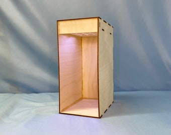 Single Wide Book Nook Kit - Diorama with Free Lighting, Blank Canvas