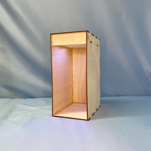 Single Wide Book Nook Kit - Diorama with Free Lighting, Blank Canvas