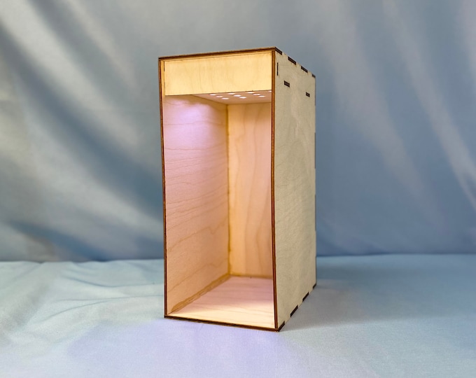 Single Wide Book Nook Kit - Diorama with Free Lighting, Blank Canvas