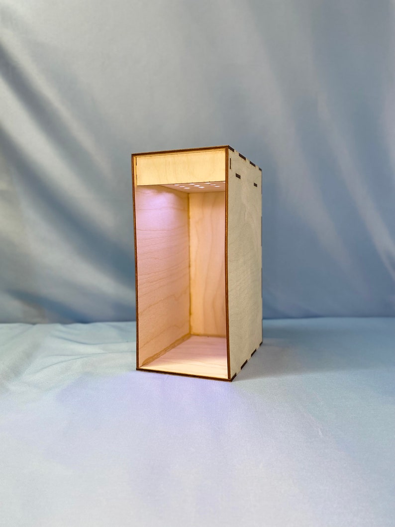 Single Wide Book Nook Kit - Diorama with Free Lighting, Blank Canvas 
