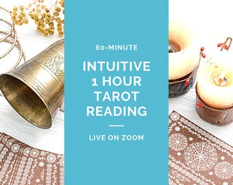 Live 60 Minute Intuitive Tarot Card Reading with mp3 Recording, Delivered by an Intuitive Tarot Reader/Psychic