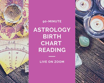 90-Minute Live Birth Chart Reading, Personalized Astrology (mp3 Recording)