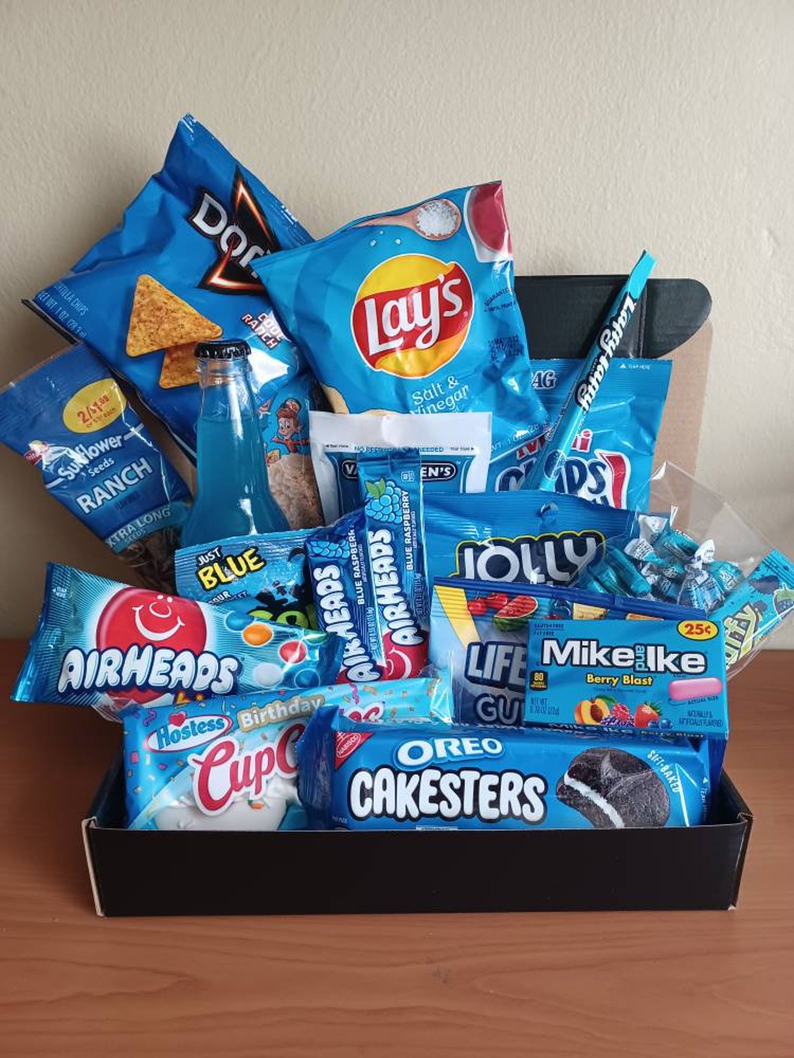Blue Snack and Candy Box Etsy
