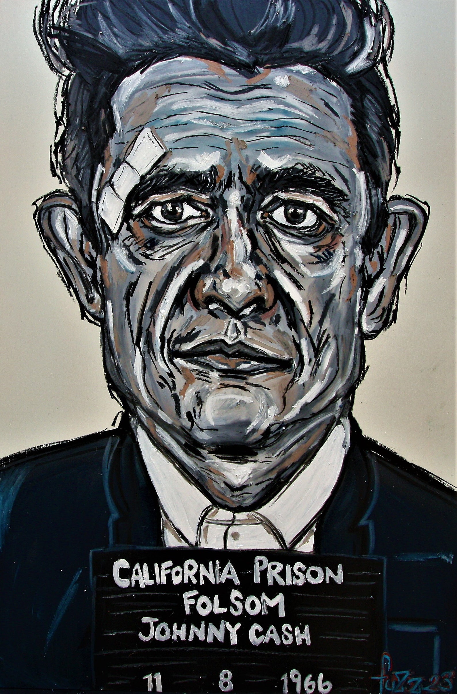 Johnny Cash Artist Print, the Man in Black, Pop Art, Music Poster, Rock ...