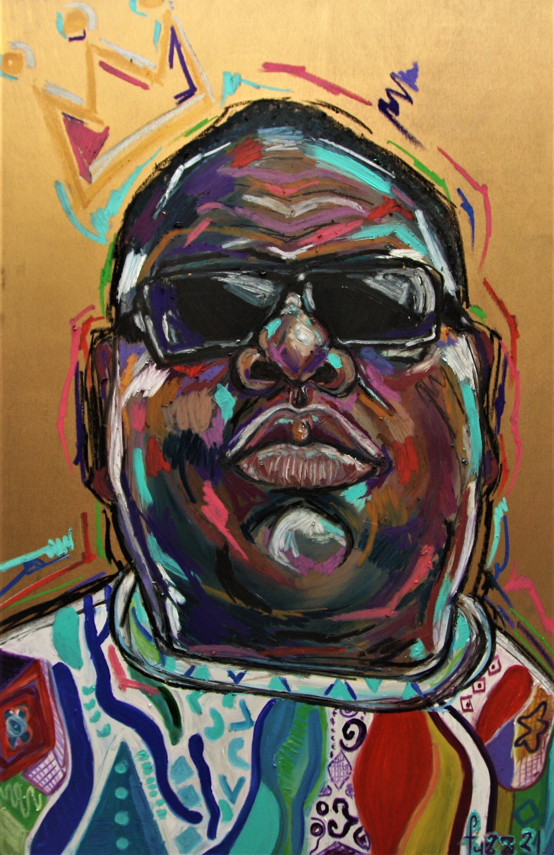 Notorious BIG poster original print for music gift and wall decor