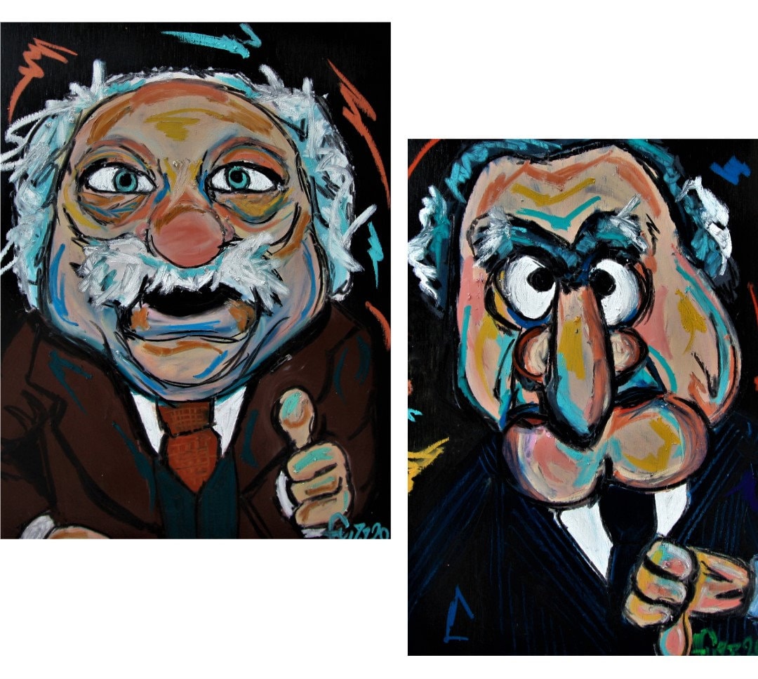 Statler & Waldorf Muppets Art Prints – Retro Pop Art, Set of 2 - Etsy