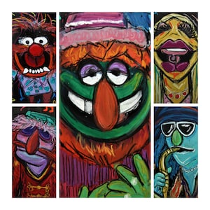 Dr. Teeth and the Electric Mayhem Muppets Kollektion - Künstlerdrucke, The Muppets Print Collection, Jim Henson Kunst, Popkultur Kunst, KidsArt