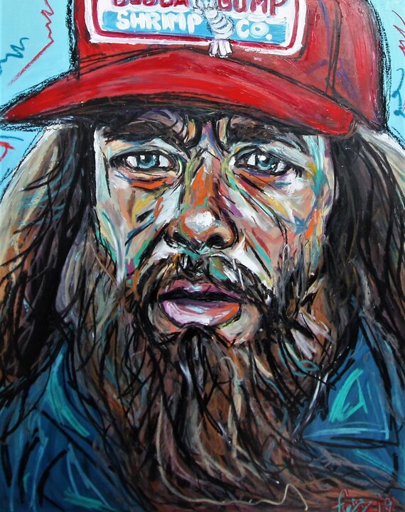 Forrest Gump Wall Decor Run Forrest Run Artist Print | Etsy