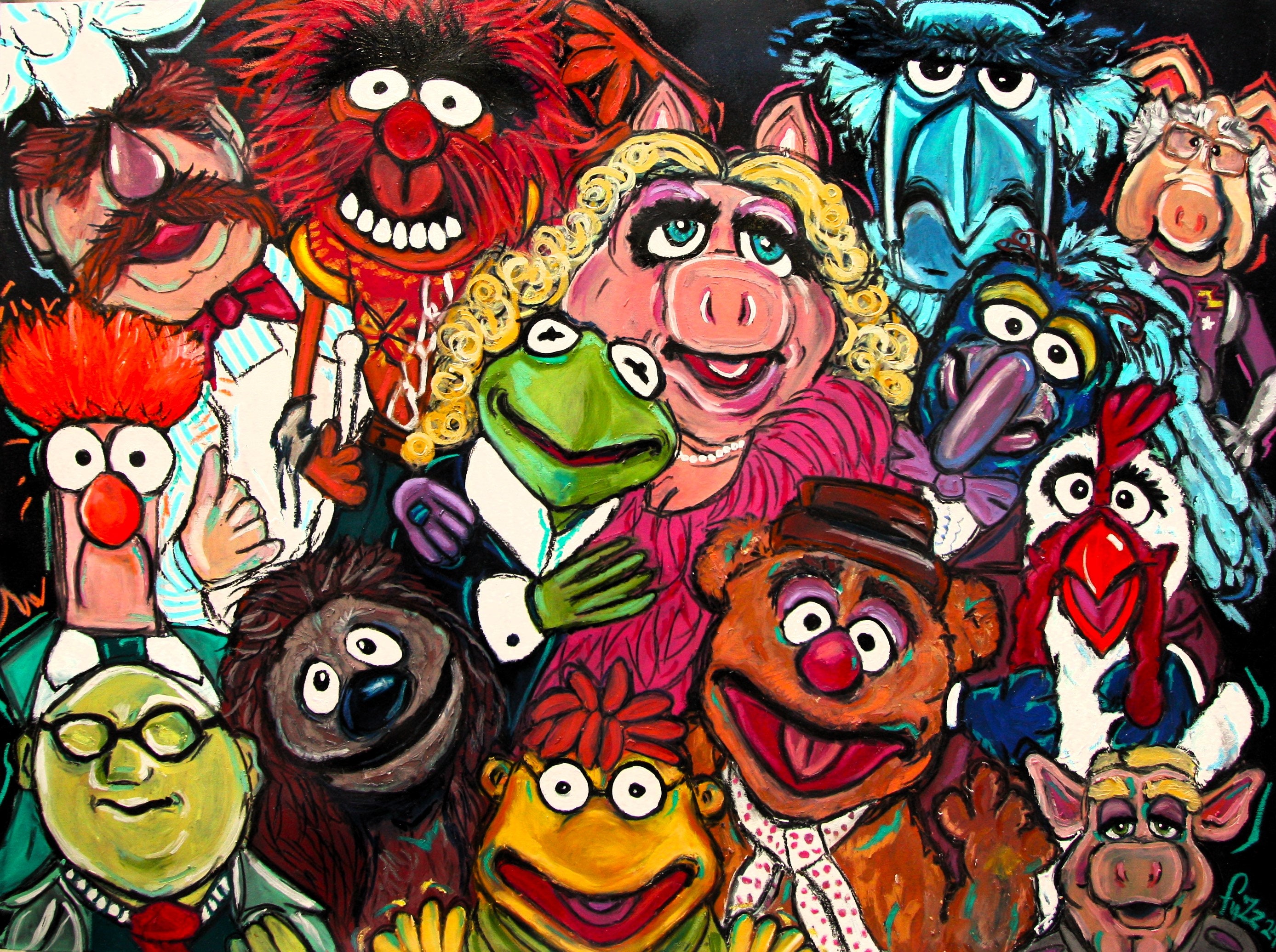 Jim Henson, the Muppet Show Artist Print, Retro Art Print, Unique Wall ...