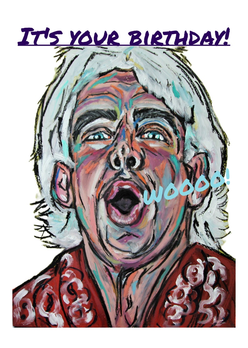 Ric Flair Birthday Card, Ric Flair Greeting Card, Nature Boy Birthday