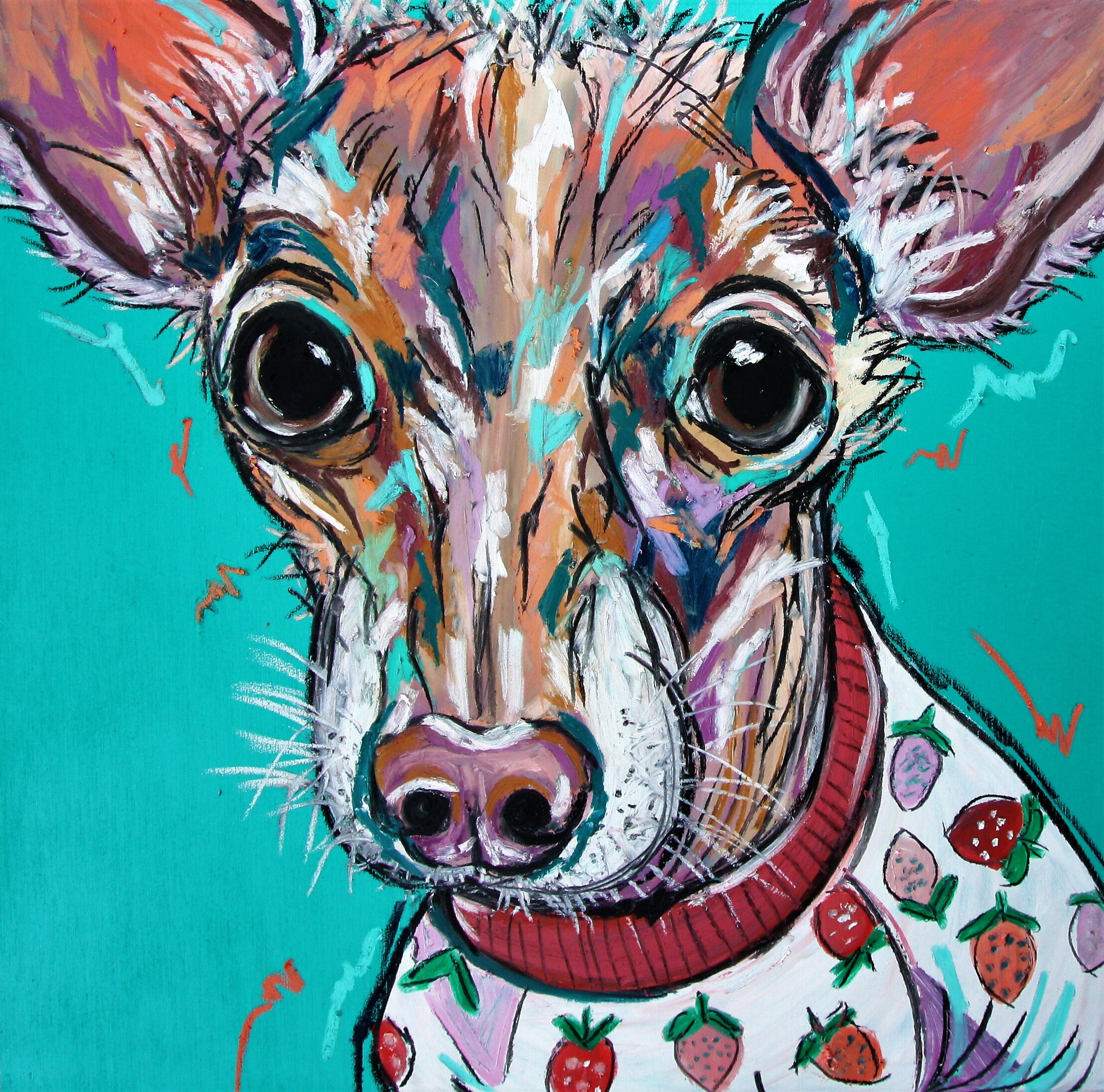 Custom Pet Portraits Deposit, One of a Kind Pet Portraits, Original