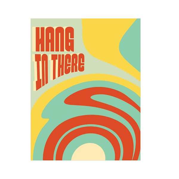 Bright Bold Retro Poster Print