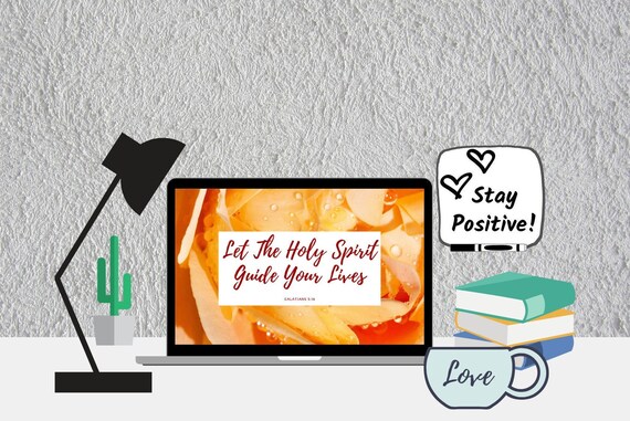 Bible Verse Desktop Background Galatians 5 16 Digital File Etsy