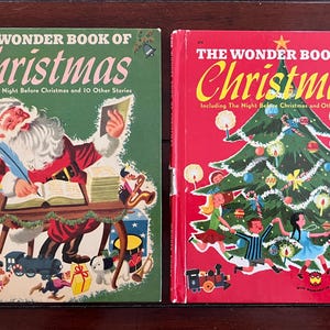 1951 Wonder Book of Christmas Set: Vintage Children&#39;s Books