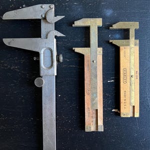 Vintage Machinist Calipers - Lufkin, Stanley, General - USA Made Tool Set