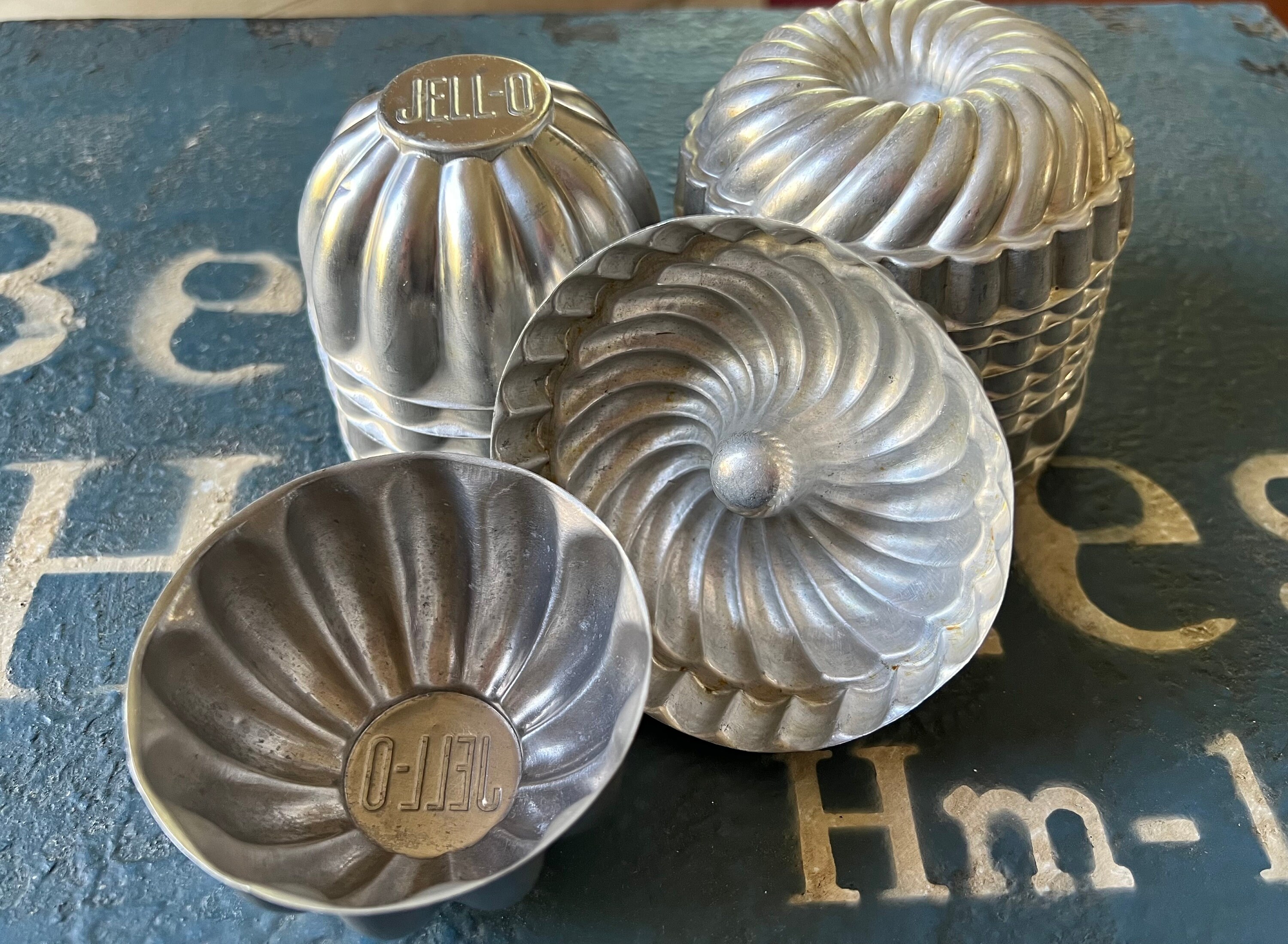 Kitchen  Vintage Star Shaped Silver Aluminum Dessert Jello Mold