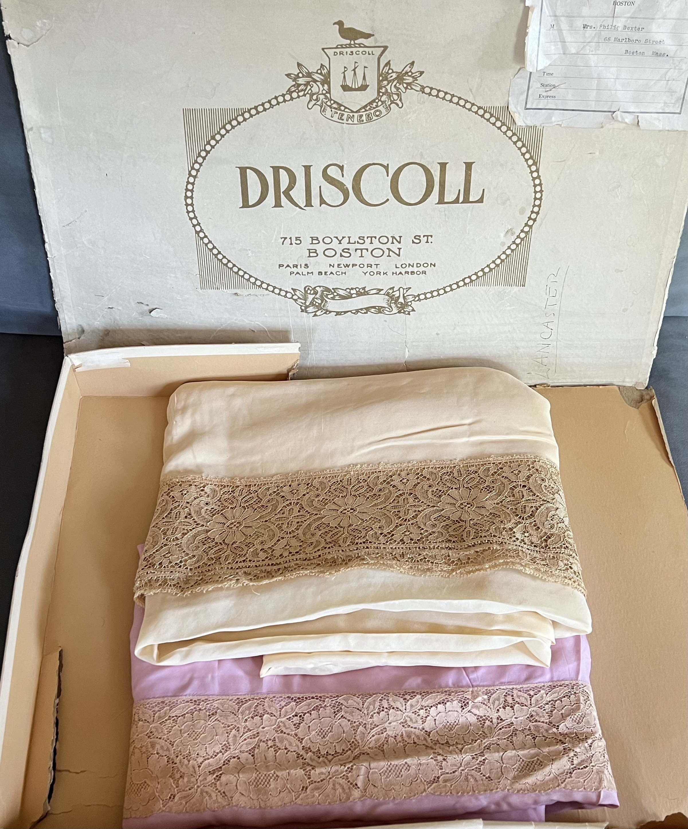 1910s French Filet Lace Bed Cover