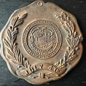 Antique Cambridge MA Medal: July 4th, Harvard Gore Library