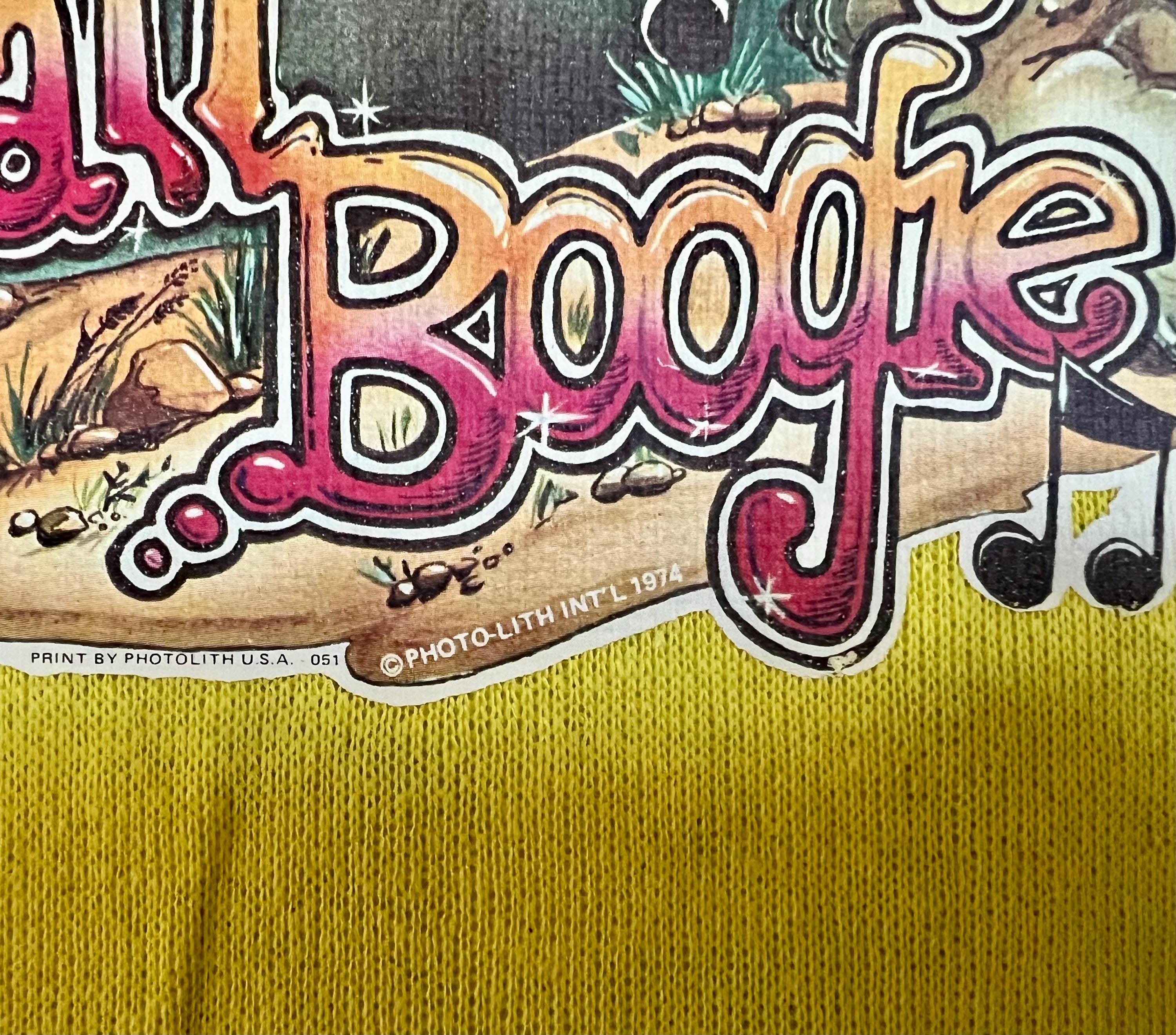 1974 Van Boogie Graphic Fabric Sample Photolith USA 1970s Van Life ...