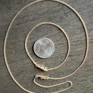 Vintage 14K Solid Gold Chain Set: Necklace & Bracelet