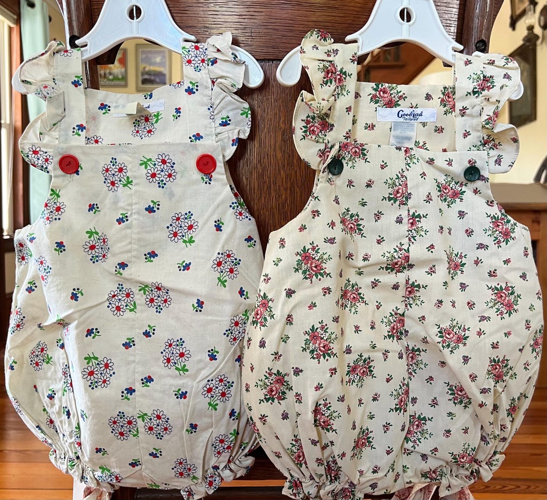 Vintage NOS Toddler Pinafore Set – 1960s 2T Girls Rompers Boutique - Etsy