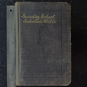 1880 Sunday School Scholar&#39;s Bible: Thomas Nelson & Sons, New York