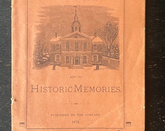 1876 Carpenters’ Hall Booklet • Philadelphia History Pamphlet • American Centennial Ephemera • Historic Building Antique Souvenir