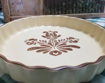 Pfaltzgraff Blue Yorktowne 9 Inch Quiche Dish Excellent Condition