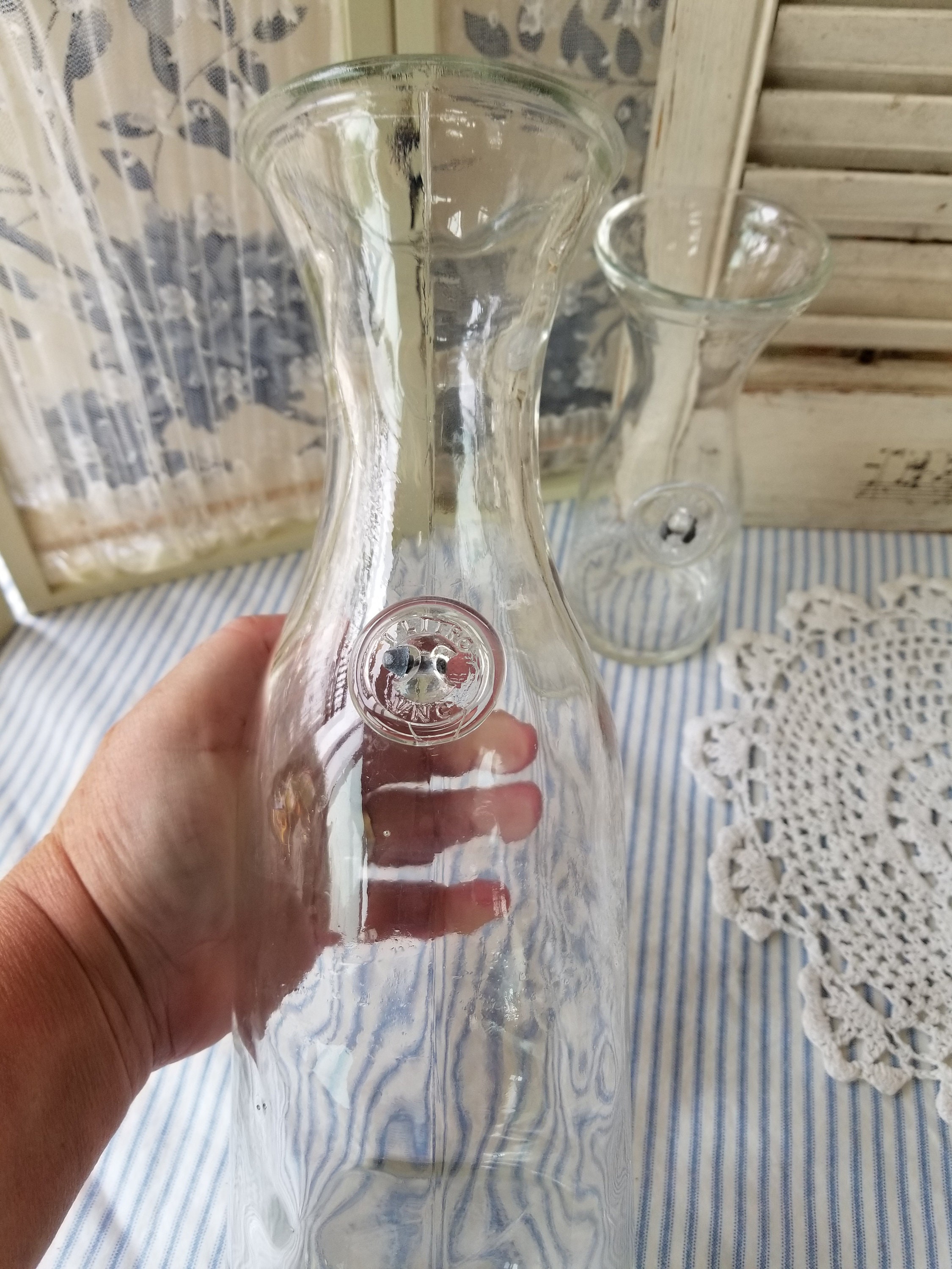 Glass Carafe with Lid #4424