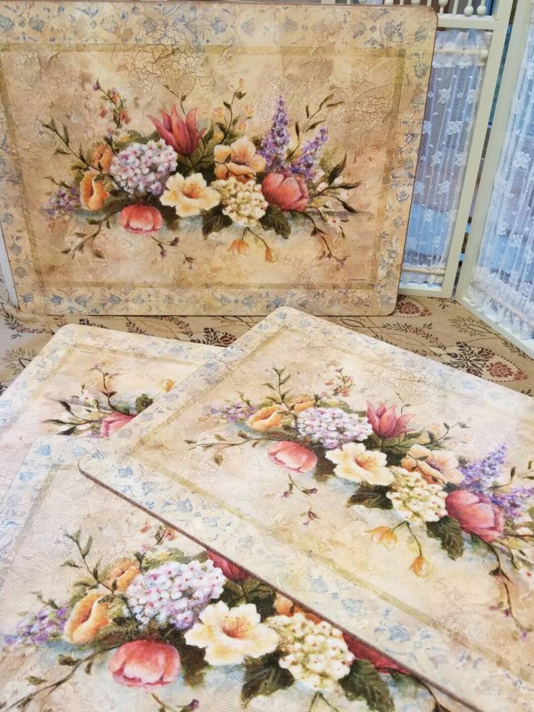 Glorious Set of 4 Vintage Pimpernel Placemats. These 4 Etsy