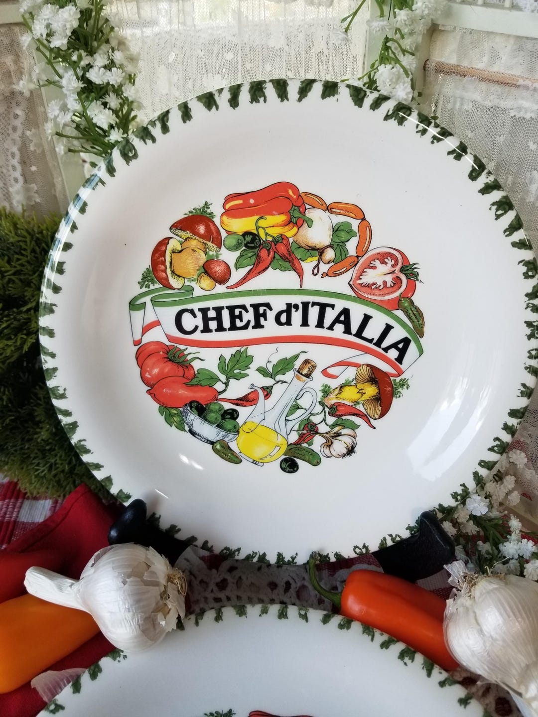 Two Fabulous Colorful Italian Plates. These Gorgeous Chef D' Italia ...
