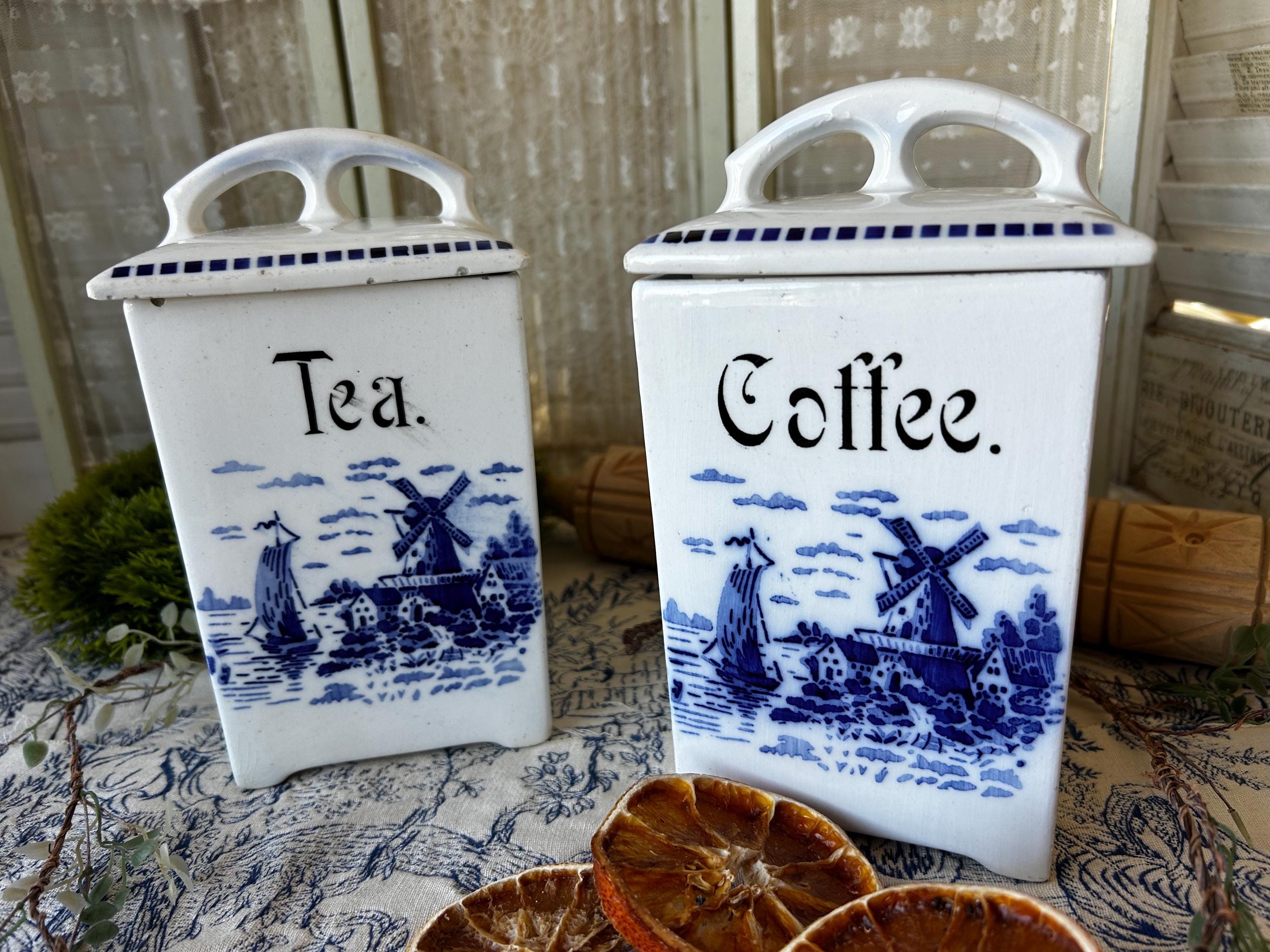 Antique Dutch Canister Set - Etsy