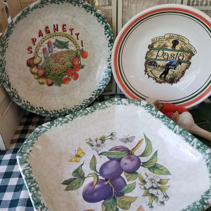 Italian Large Bowls - Etsy