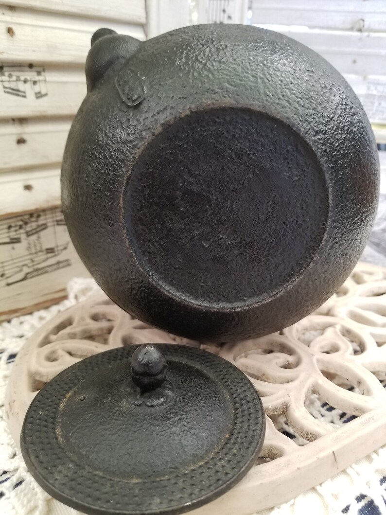 Vintage Cast Iron Asian Kyushu Teapot. This Delightful Hobnail Etsy
