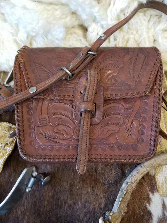 This fabulous hand tooled leather purse is the perfec… - Gem