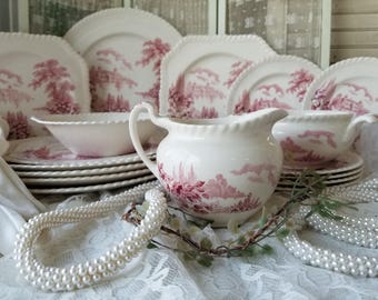 L'triomphe American Limoges - Trillium Forest Green Filigree 22K