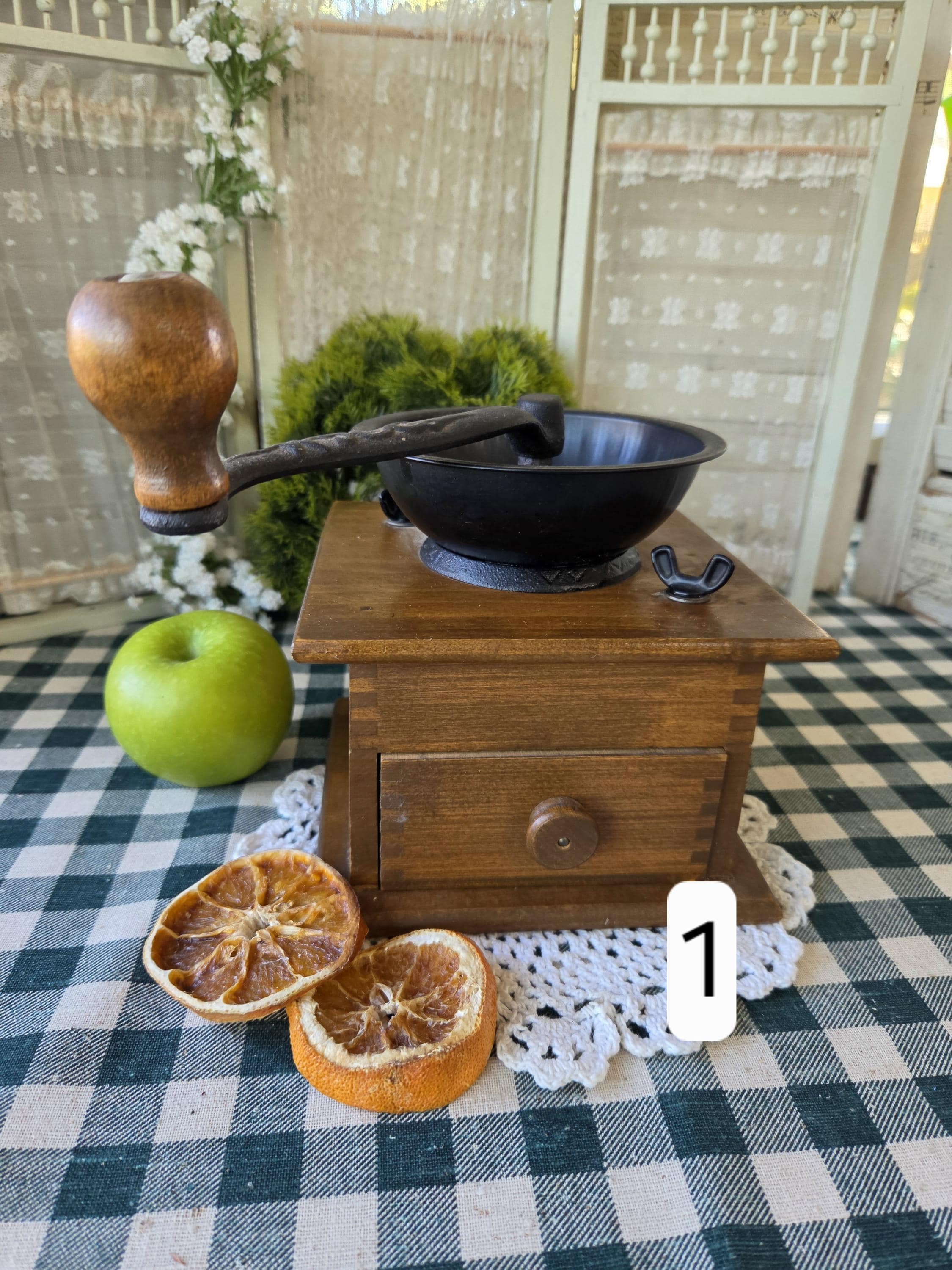 French Antique Coffee Grinder - Etsy