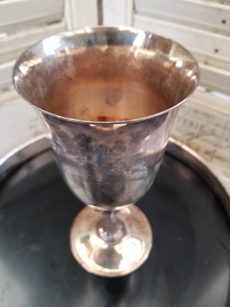 Unique Pairing of International Silver Company Goblet and Etsy UK