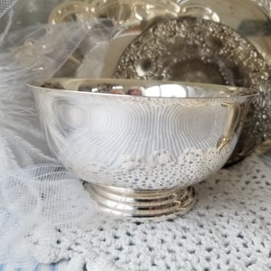 Gorgeous 6.5 inch Gorham Paul Revere design silver bowl. This heavy classic silver bowl is the perfect element for your silver tablescape.