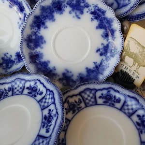 Flow Blue Saucer - Etsy