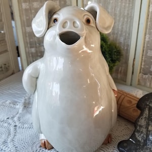 Fitz and Floyd Pig Pitcher - Etsy