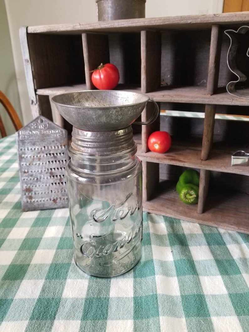 Antique 1897 jar funnel. This rare screw on funnel is truly a Etsy