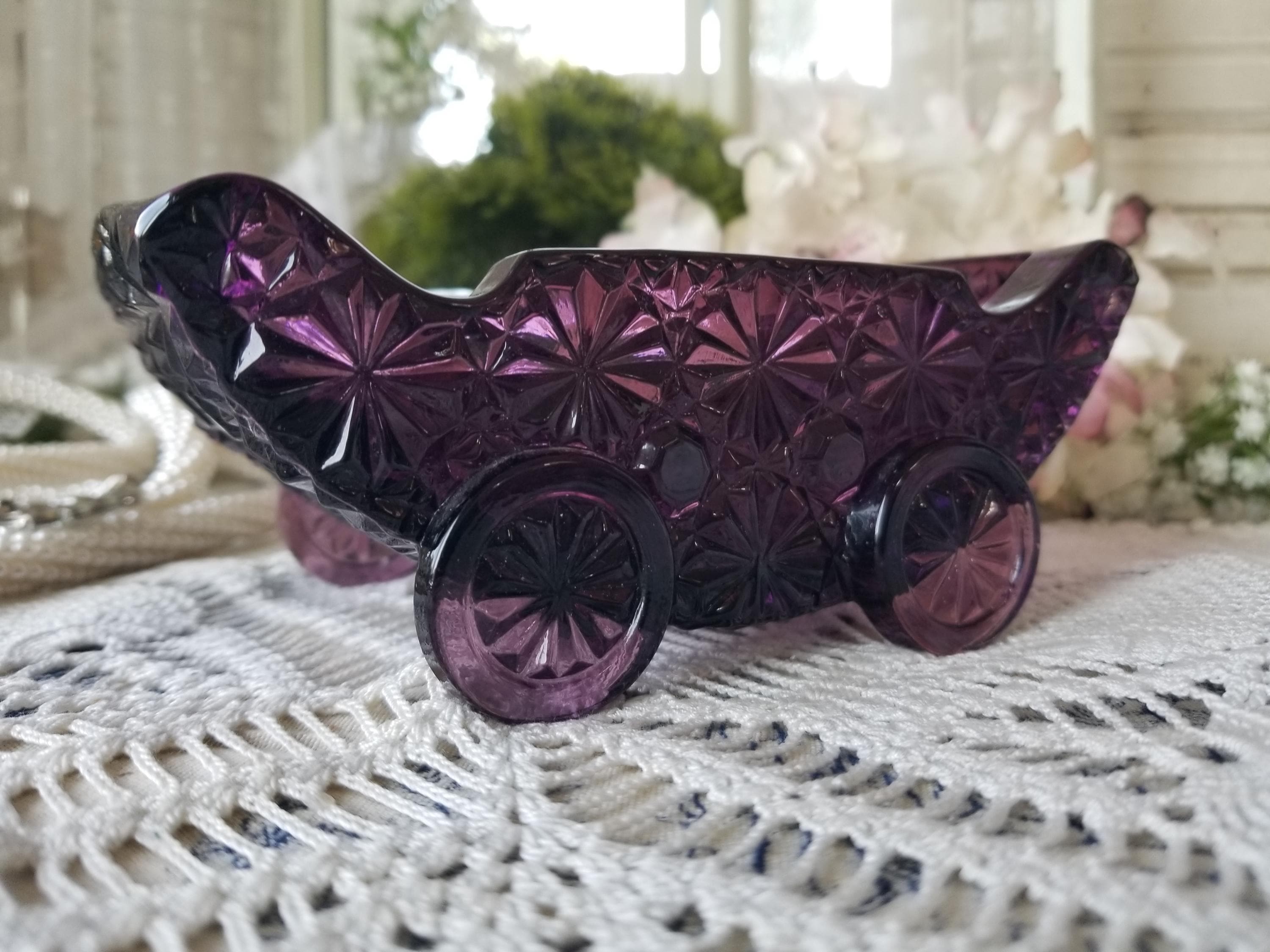 Vintage Purple Depression Glass - Etsy