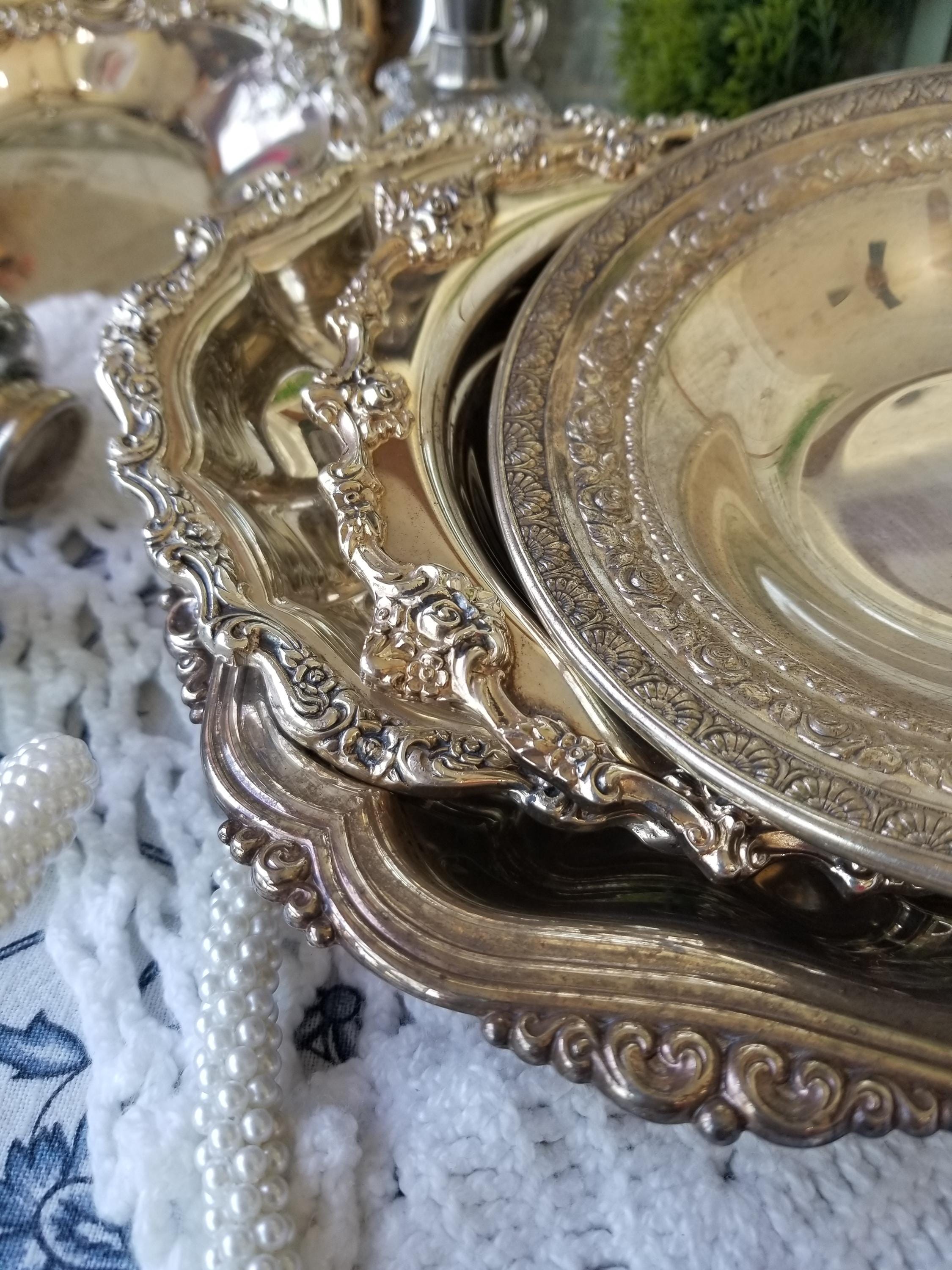Swedish Silver Plated Metal Tray - IB06477 | Bellamysworld