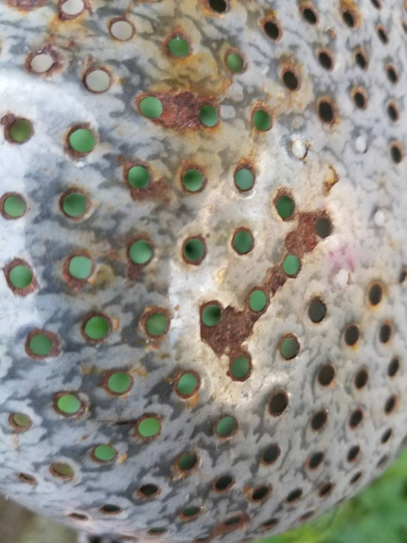 Rusty Colander Rusty Crusty Graniteware Handled Strainer. This Speckled Grey ...