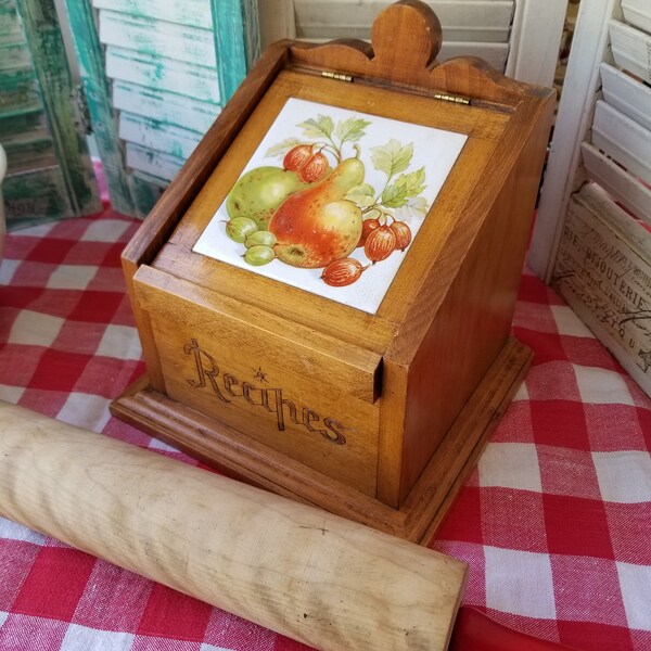 Large Recipe Box Etsy