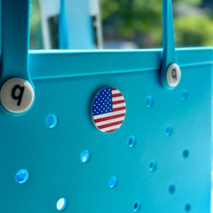 Encanto de la bandera americana / Bolsa Bogg / Accesorio de bolsa / Impreso en 3D