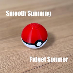 Fidget Spinner Poke Ball | Video Game | Nintendo | 3D Printed