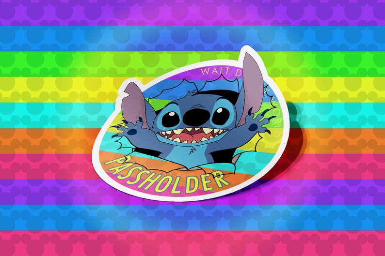 Walt Disney World Annual Passholder MAGNET MAGNET Custom Disney Stitch /'Pop-out/' Passholder Quality MAGNET Lilo and Stitch